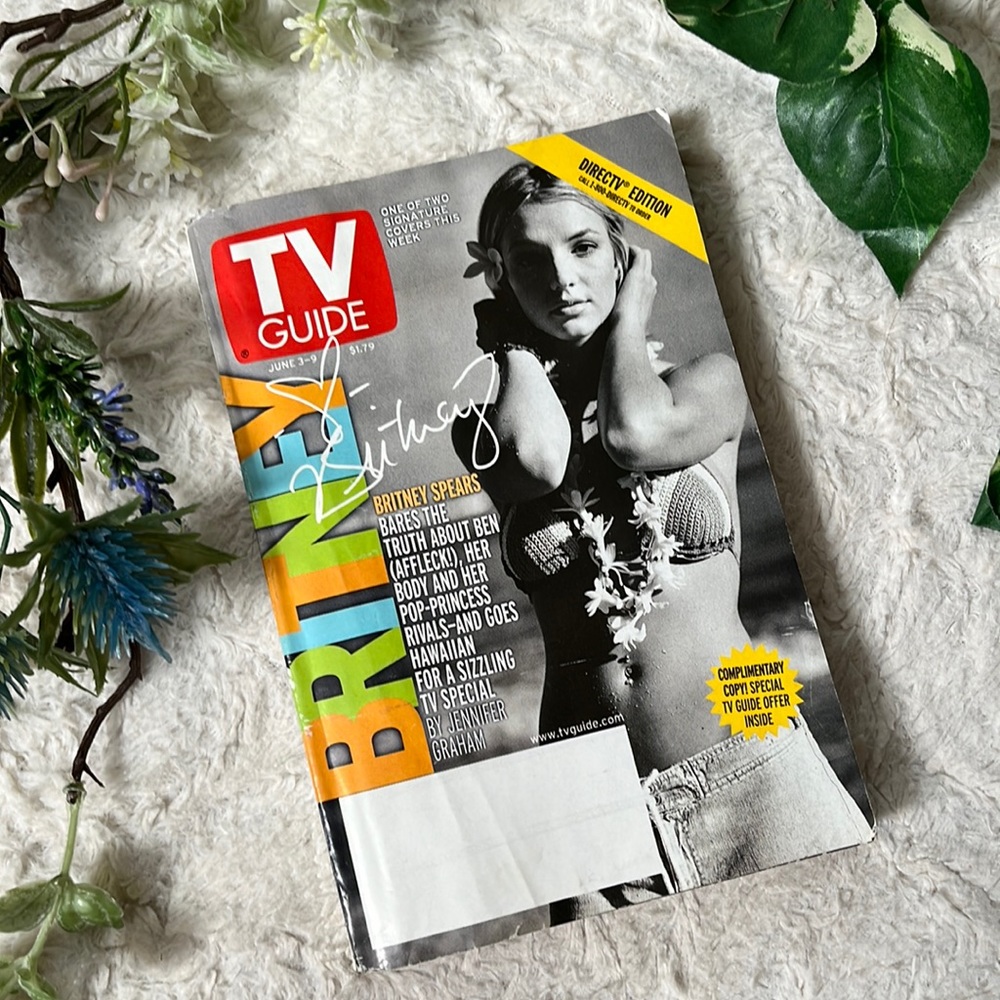 Vintage Y2K Britney Spears TV Guide